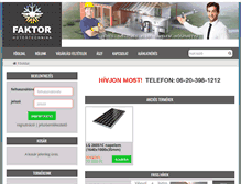 Tablet Screenshot of faktoraruhaz.hu